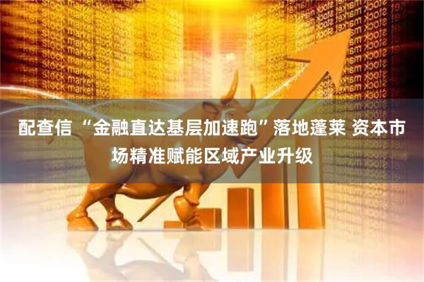 配查信 “金融直达基层加速跑”落地蓬莱 资本市场精准赋能区域产业升级